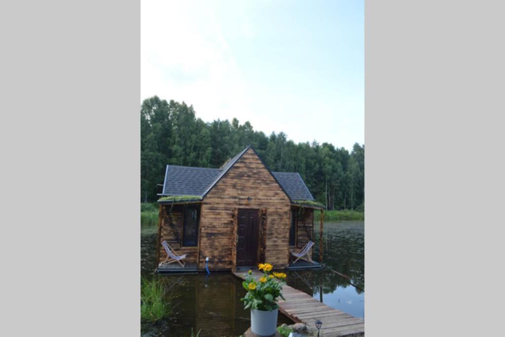 Heather Hut, Off-Grid Cottage On A Pond+2 Ha Darzkowo Exterior foto