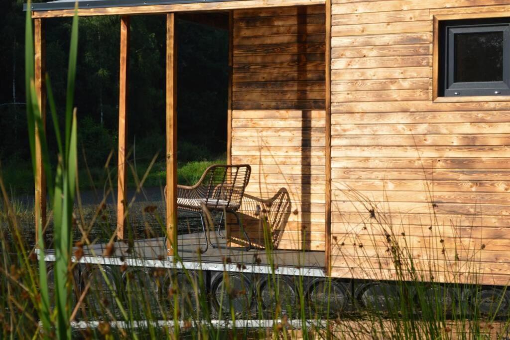 Heather Hut, Off-Grid Cottage On A Pond+2 Ha Darzkowo Exterior foto