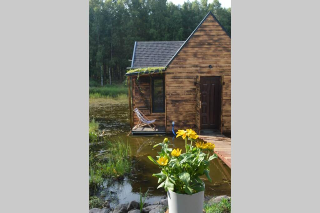 Heather Hut, Off-Grid Cottage On A Pond+2 Ha Darzkowo Exterior foto
